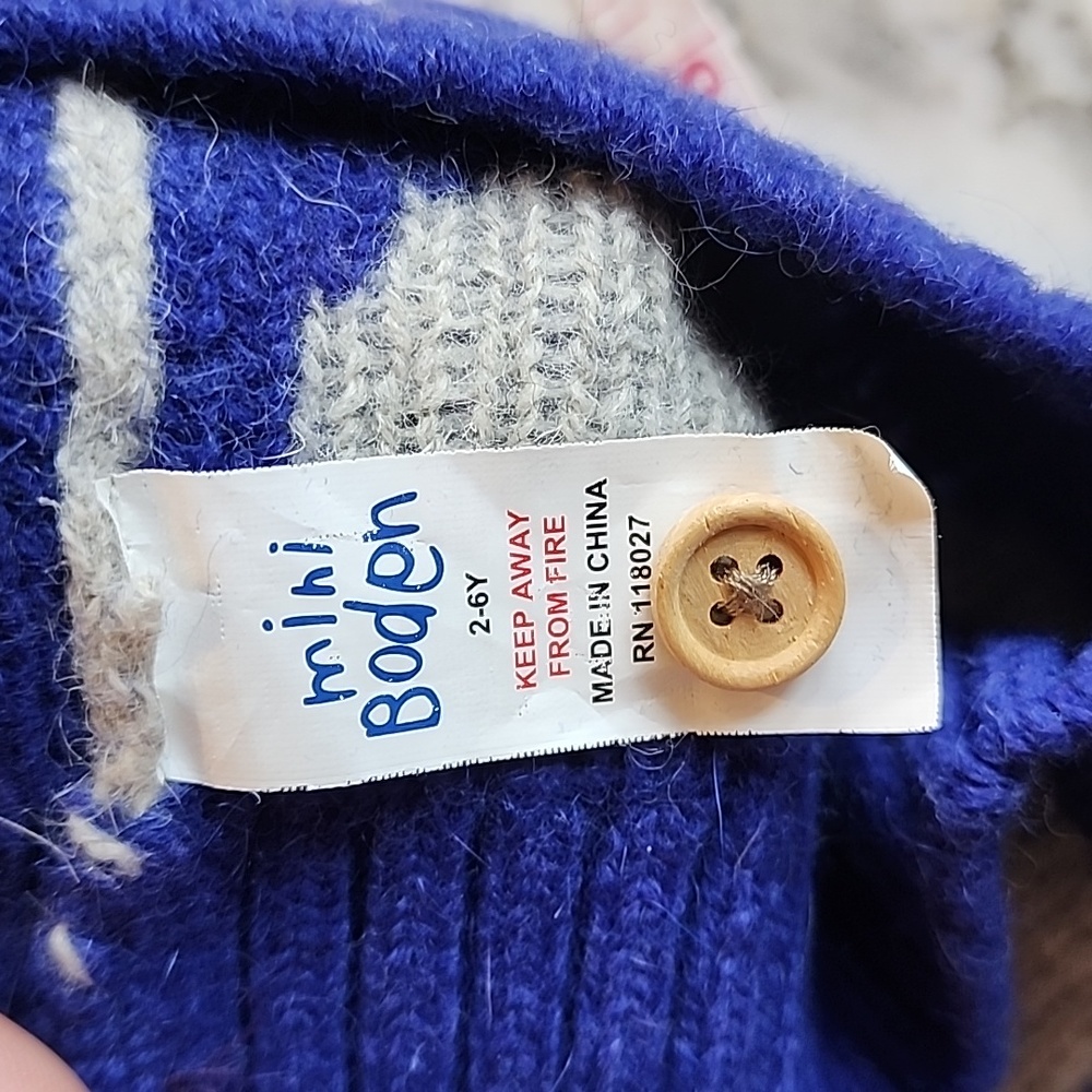 Mini Boden Wool/Angora Toddler/Youth Beanie Size 2-6 Years Old - Picture 7 of 8